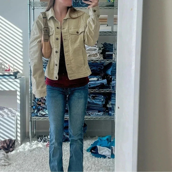 VINTAGE Bill Blass Jeans Tan Corduroy Jacket - Picture 9 of 9